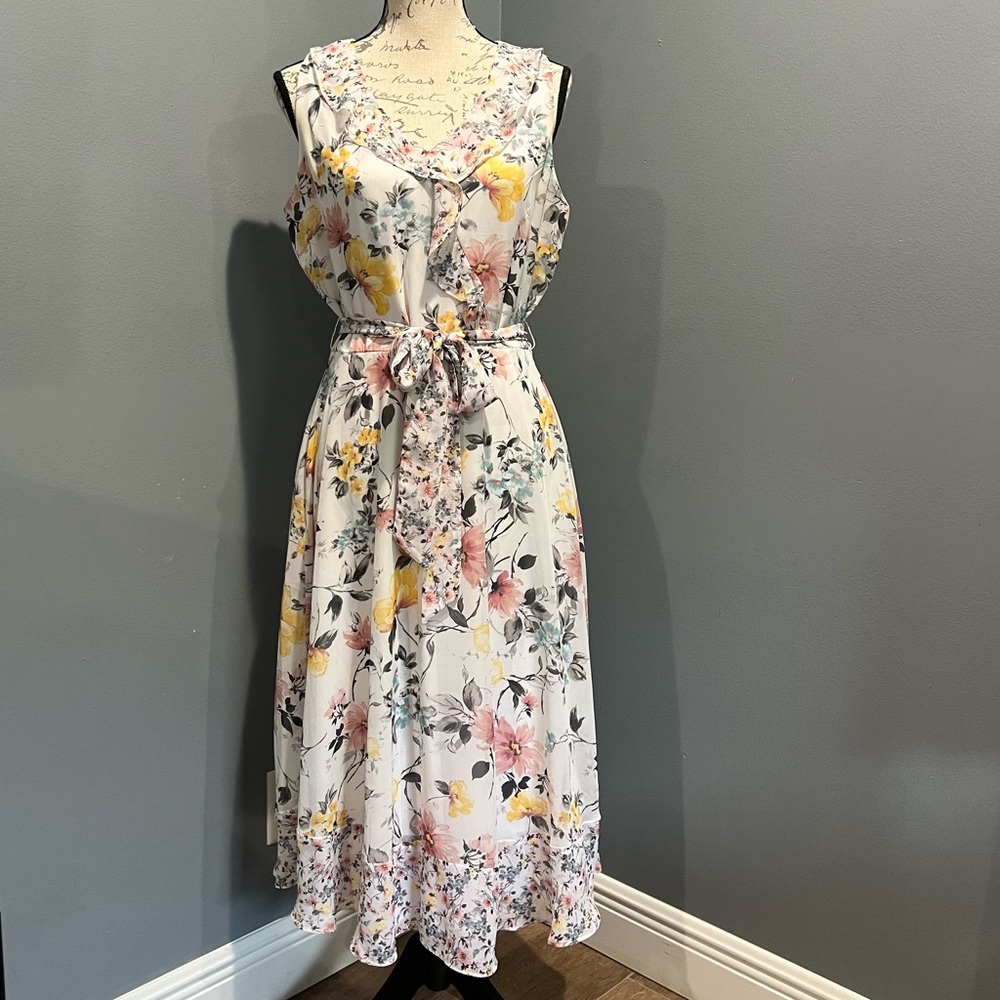 Nicole Miller floral dress size 10